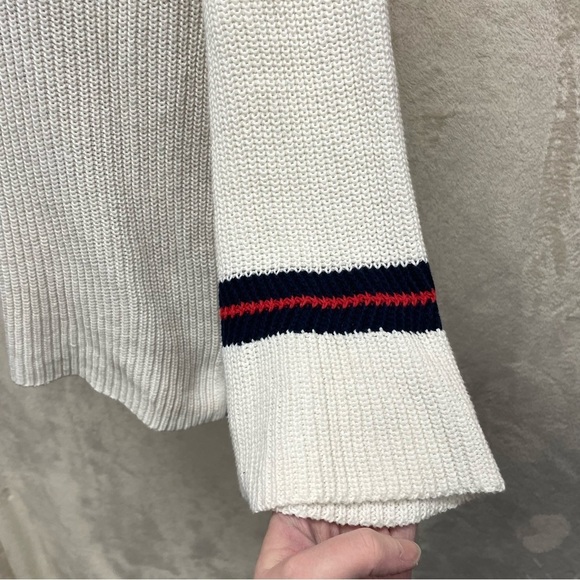 CAbi Ace Pullover Sweater Tennis White 5639 XS Oversized V-neck casual - Picture 5 of 10